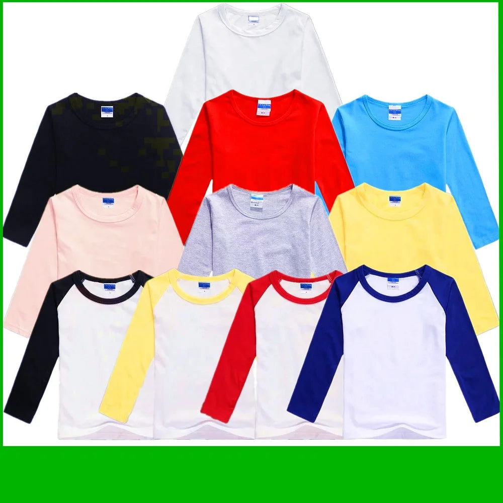 Custom Baby Boys & Girls Long Sleeve T-Shirt – Personalized 100% Cotton Tee