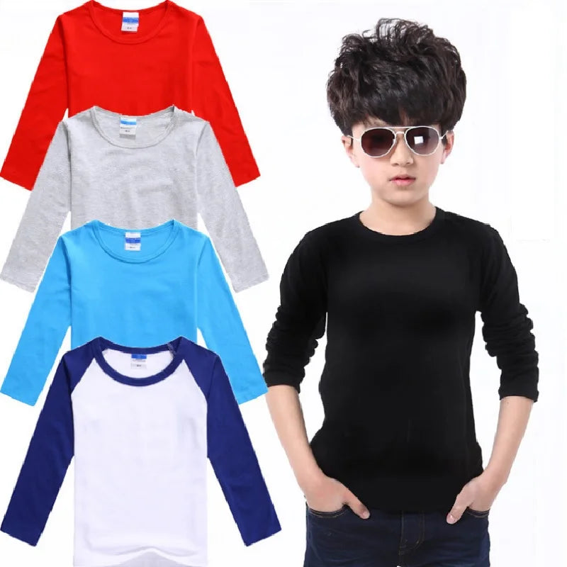 Custom Baby Boys & Girls Long Sleeve T-Shirt – Personalized 100% Cotton Tee