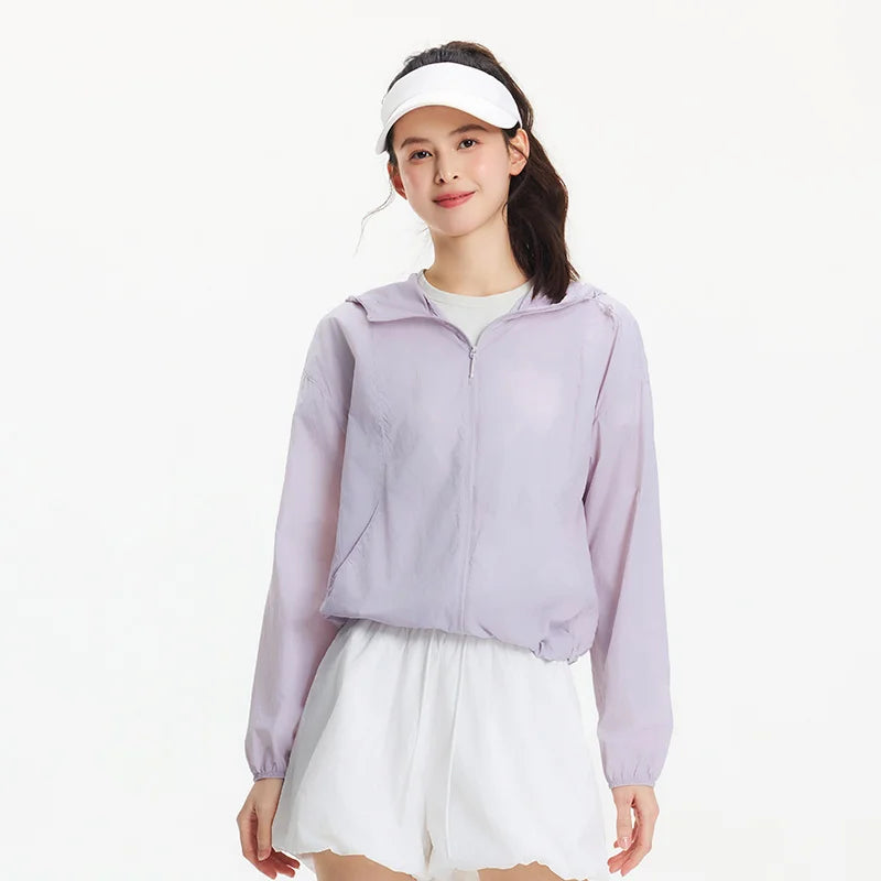 Semir Jacket Women Loose Slimming Summer 2025 New Cool Feeling Hooded Sun Protection Coat for Casual Style