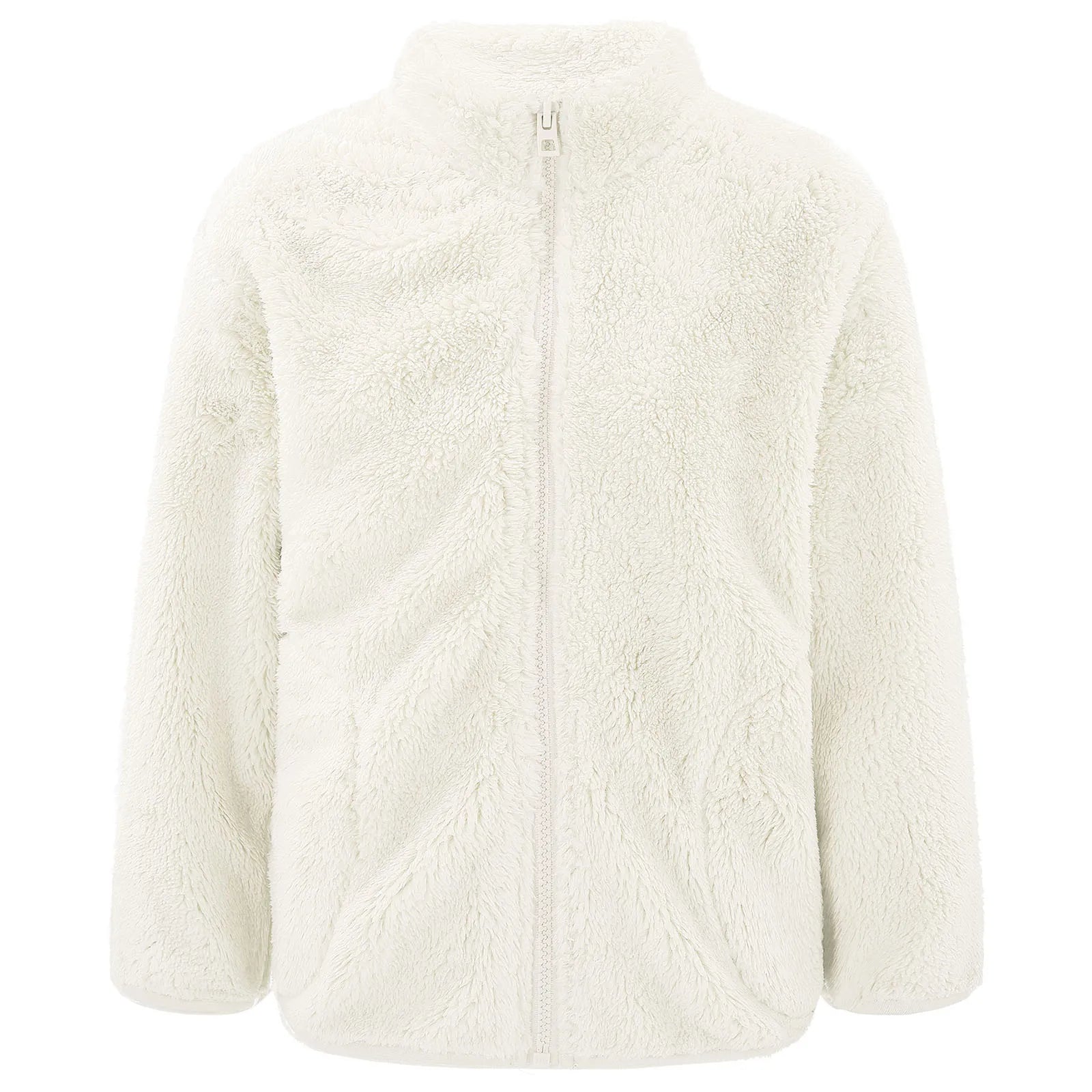 Kids Full-Zip Turtleneck Fleece Jacket – Warm Outerwear with Pocket Ages 2–12