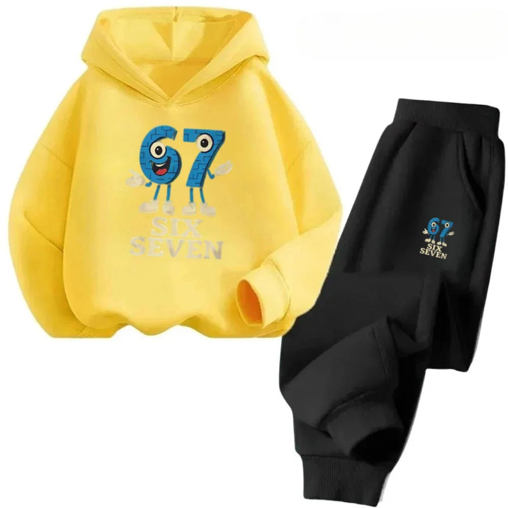 4-13Y 67 Trendy Kids Set Cartoon Mouse Design Cotton Blend Outfit Daily Playwear Discount Children's Fashion Trend Set