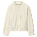 HXAO 2025 Women's Bomber Jacket Autumn Winter Button Oversized Outerwears Beige Long Sleeve Top New In Coats & Jackets Chic Coat