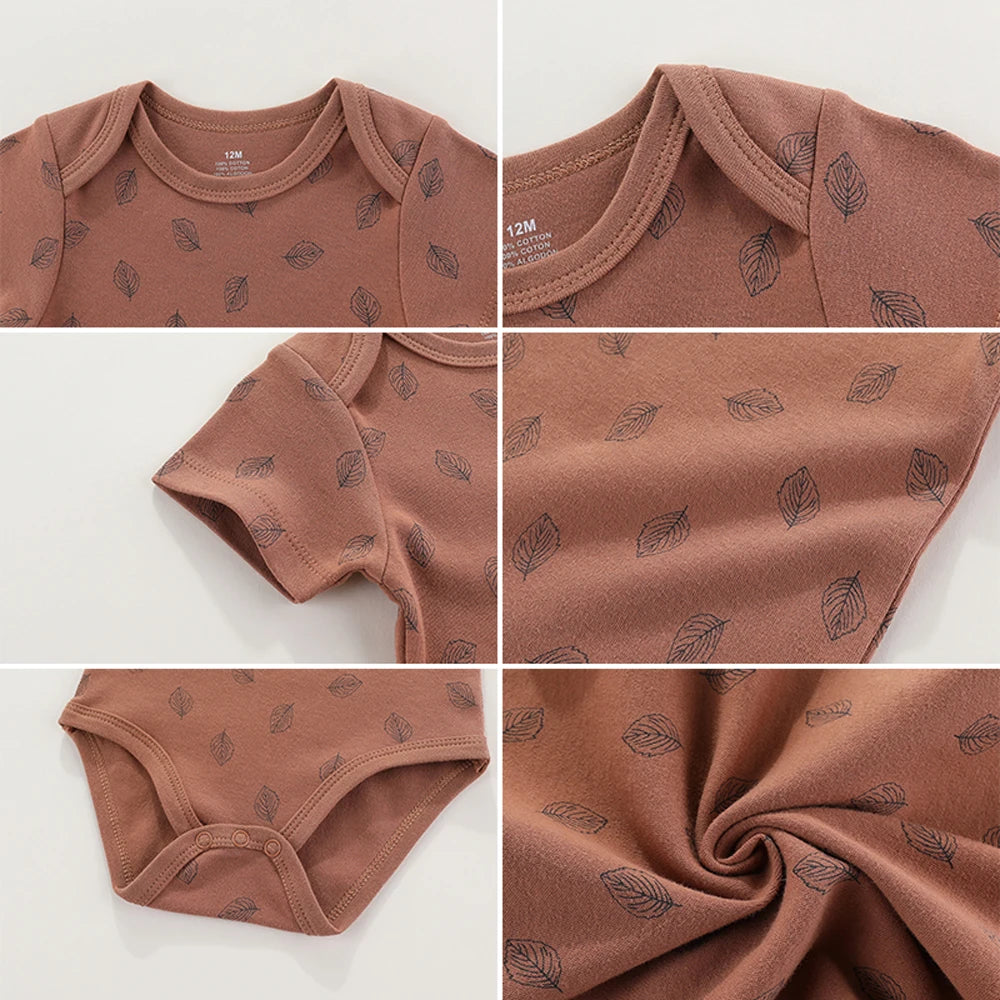 Kiddiezoom 10 יחידות/חבילה ארבע עונות אופנה יוניסקס תינוק ילד ילדה סט בגדי גוף רכים יילוד + מכנסיים תלבושת תינוק מתנה