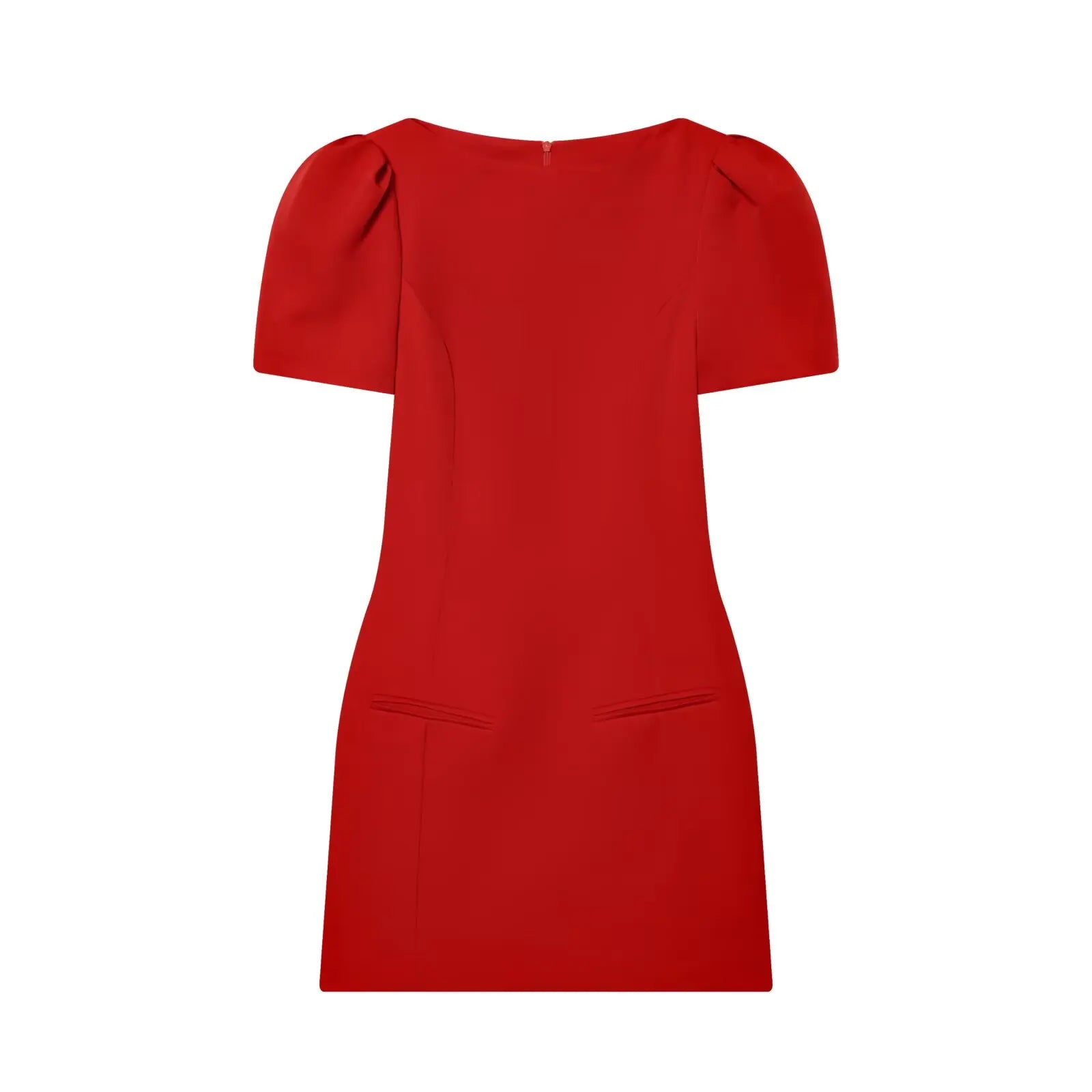 Women's Slim Fit High Waist Bodycon Mini Dress – Short Sleeve Solid Commuter Dress