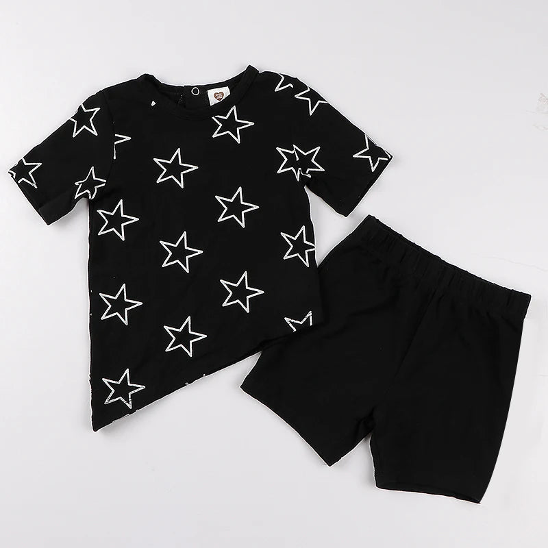 Baby Boy Denim T-Shirt & Shorts Set – Casual Cotton Summer Outfit