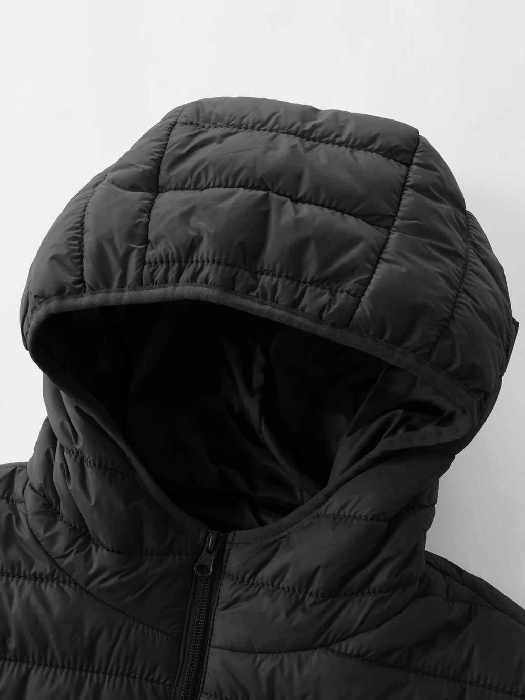Men's Hooded Solid Cotton Windproof Warm Jacket – Casual Outdoor Winter Coat