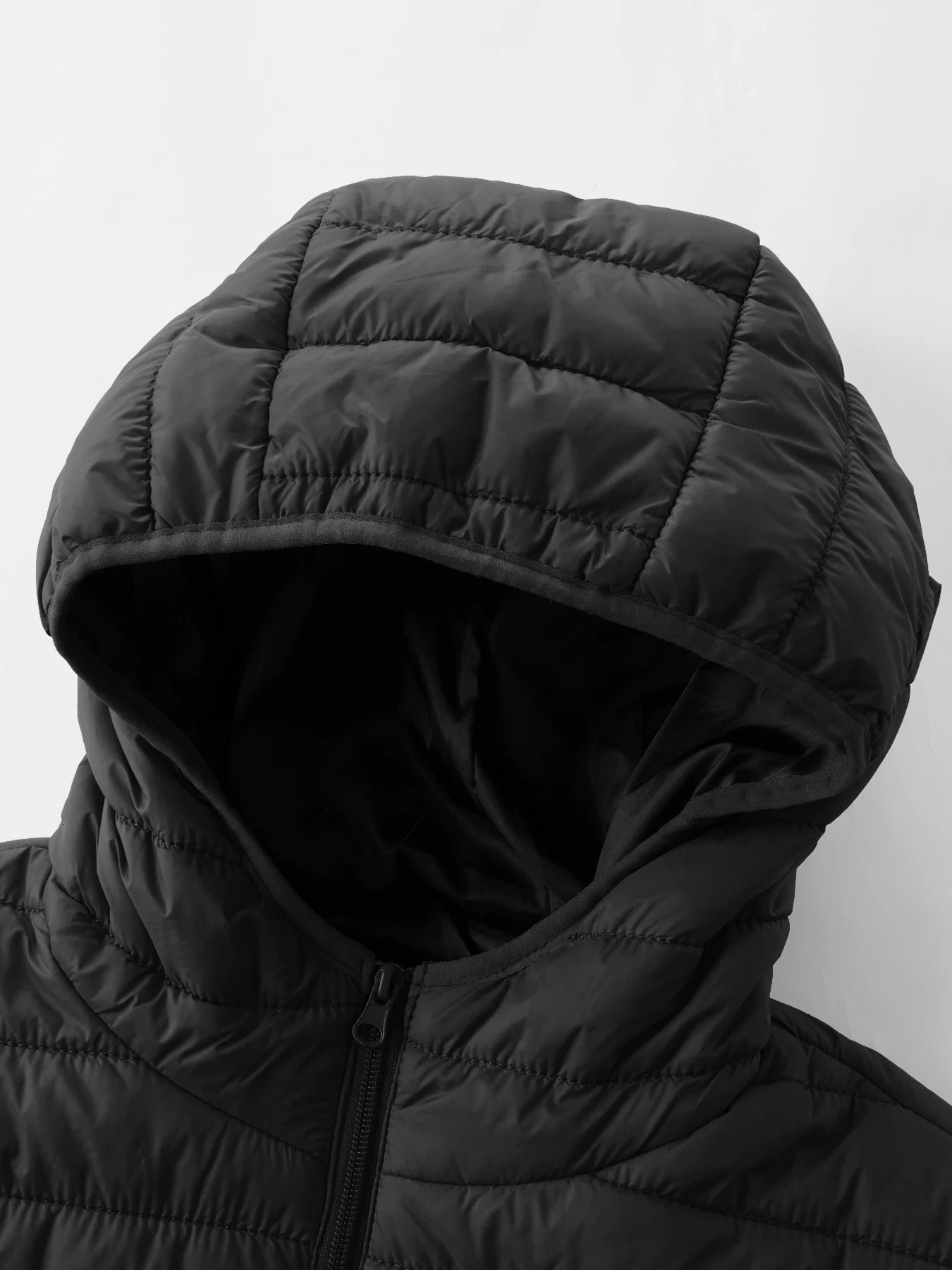 Men's Hooded Solid Cotton Windproof Warm Jacket – Casual Outdoor Winter Coat