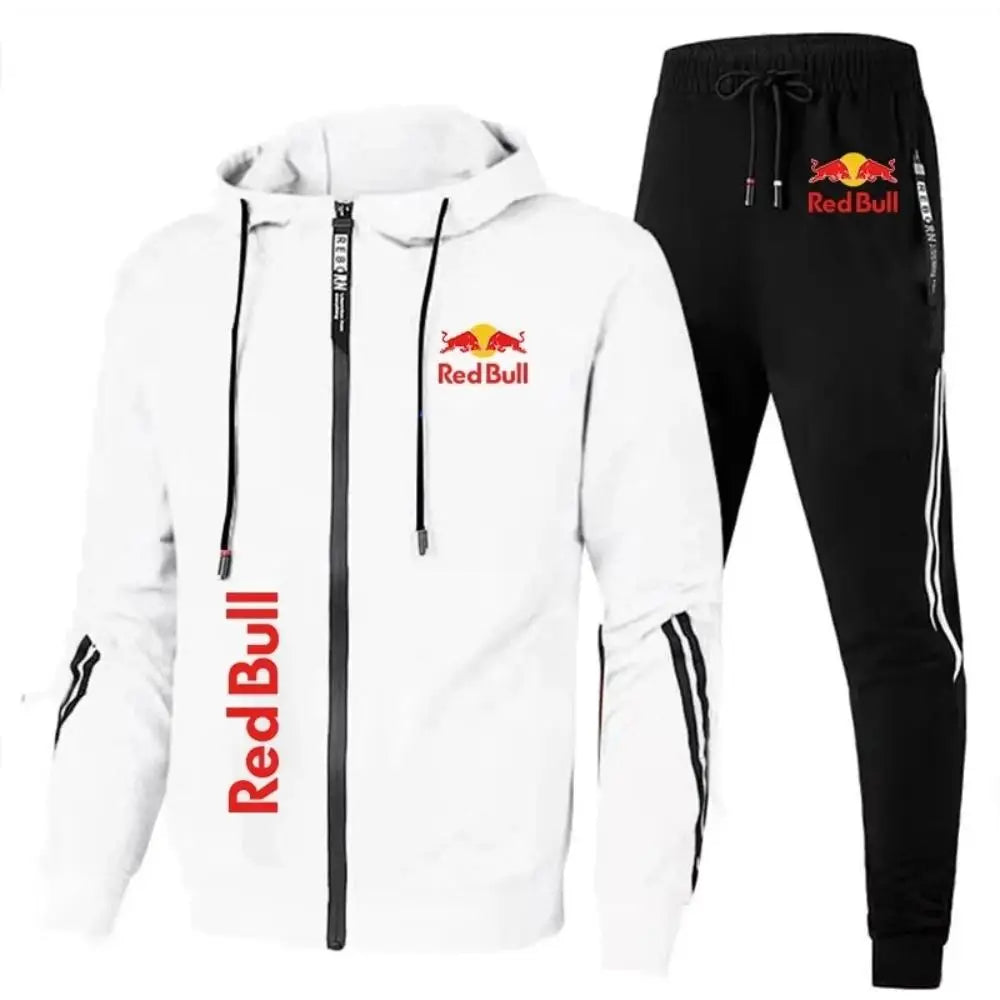 2025 Red Bull Logo Men's Hoodie Casual Set New Red Bull Printed Jacket Men's Fashion Simple Hoodie Stormtrooper Coat New