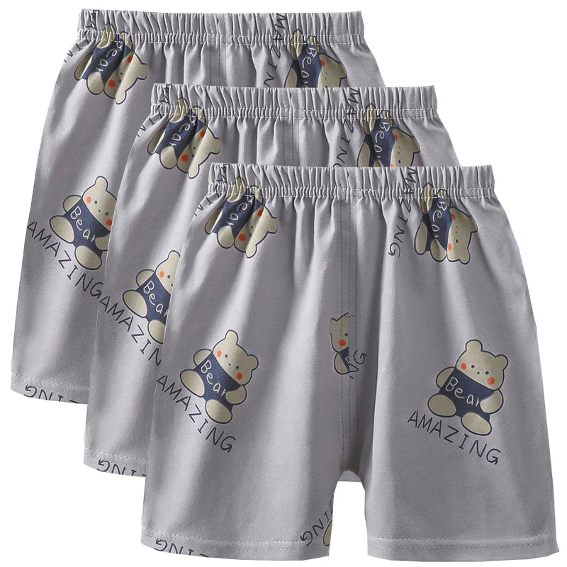 3pcs Pure Cotton Summer Kids Shorts Girl Cartoon Cute Short Baby Casual Pant Children Short Pant Boy Sport Clothing Outwear