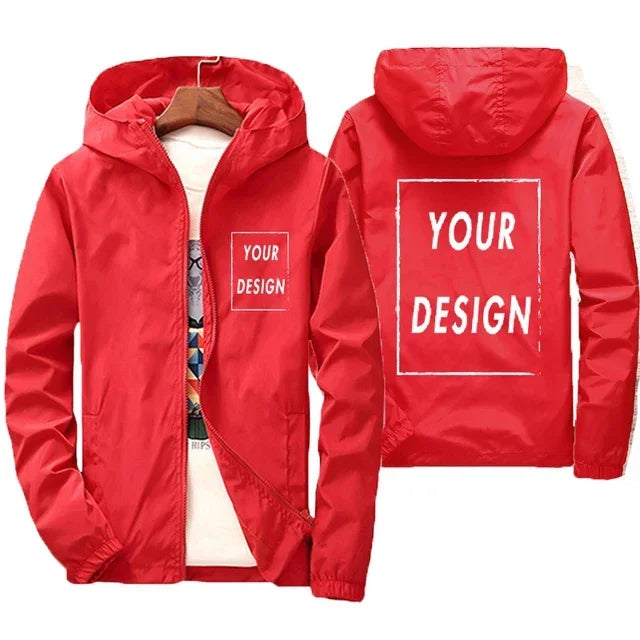 Men's Waterproof Large Size Windbreaker Jacket – Casual Black Outdoor Coat up to 7XL