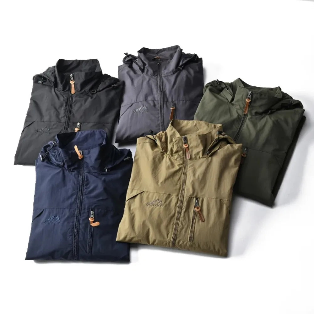 Men's Tactical Waterproof Hooded Streetwear Coat – Military Outdoor Climbing Jacket