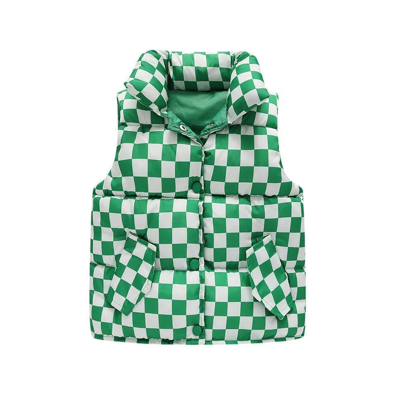 Kids Warm Cotton Waistcoat Vest Jacket – Sleeveless Padded Outerwear Coat