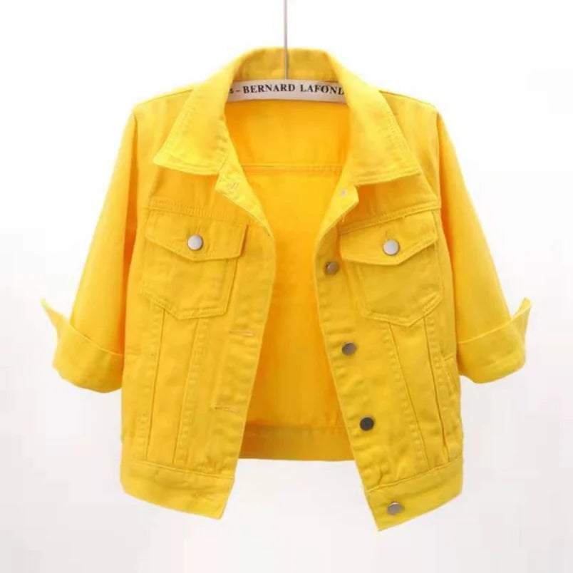 Women's Casual Loose Denim Jacket – Short Jean Coat Spring Autumn Outerwear