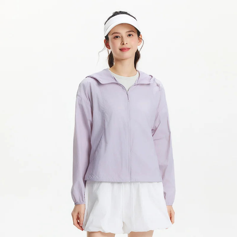 Semir Jacket Women Loose Slimming Summer 2025 New Cool Feeling Hooded Sun Protection Coat for Casual Style