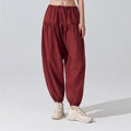 Women's High Waist Drawstring Yoga Boho Harem Pants – Loose Balloon Sweatpants with Pockets