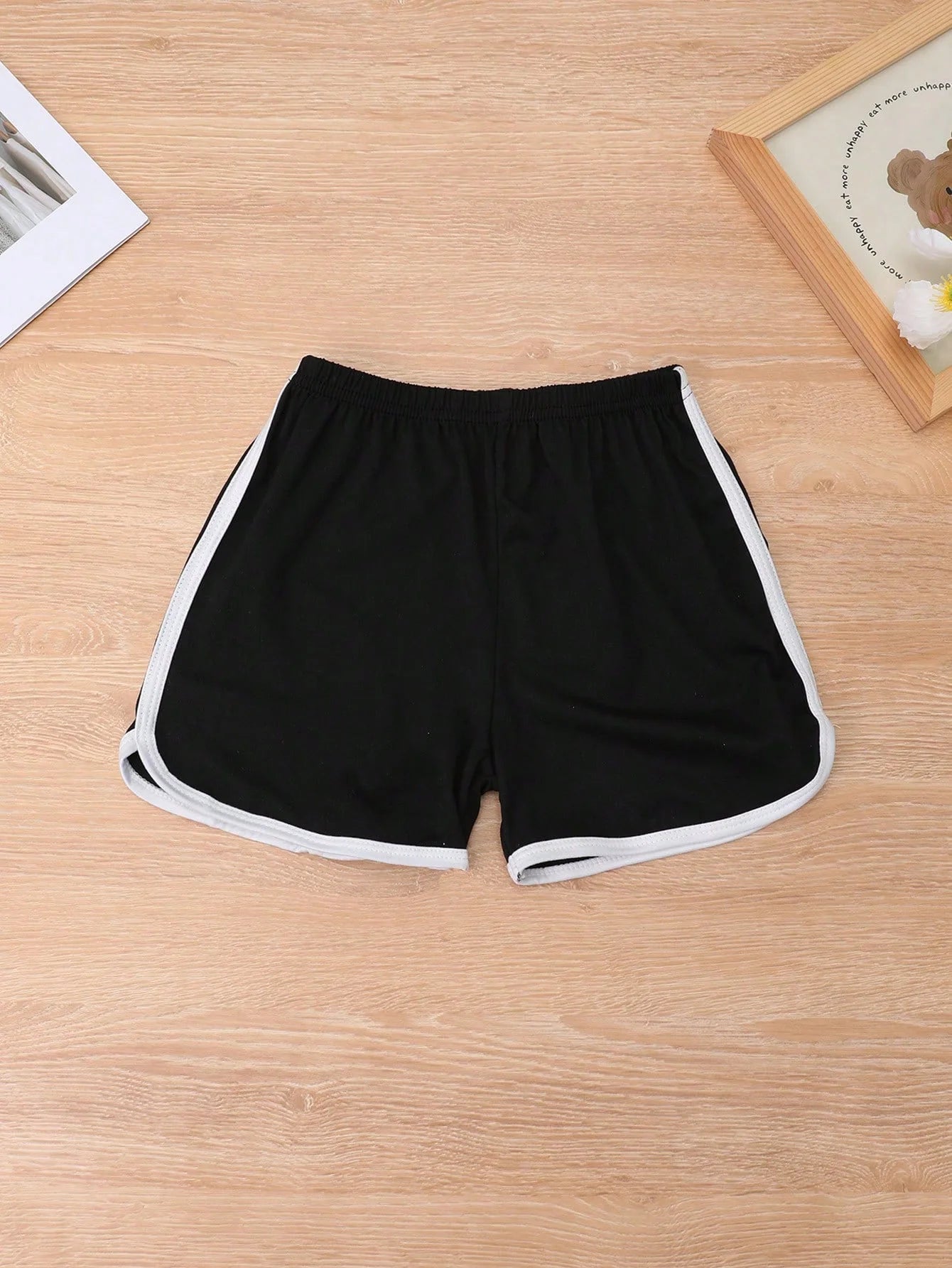 3 Pcs Children's Summer Solid Color Basic Sport Shorts,Soft Comfortable Beach Short Pants Suitable for Girls Aged 2-10 Years Old