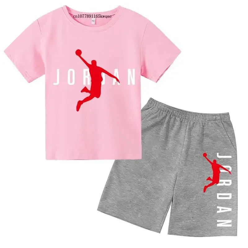 Kids Fashion 2-Piece Outfit Set – Casual T-Shirt & Shorts for Boys & Girls Ages 2–13