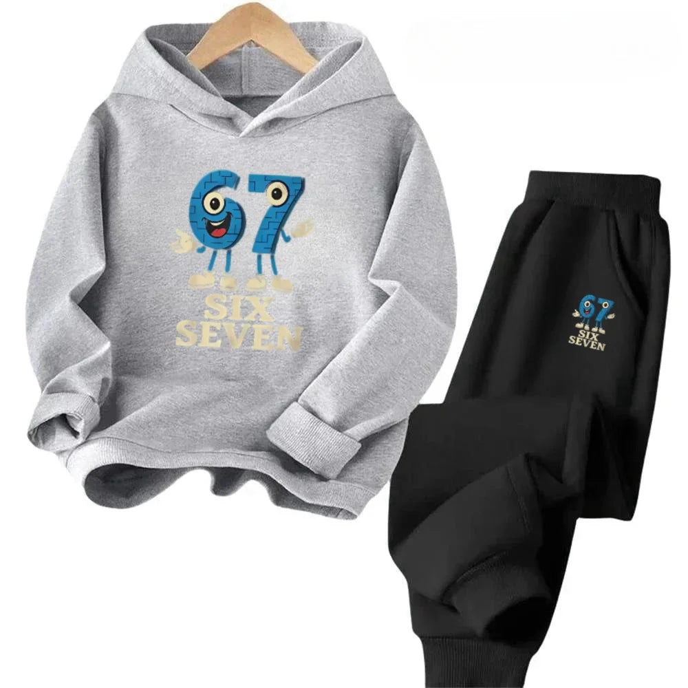 4-13Y 67 Trendy Kids Set Cartoon Mouse Design Cotton Blend Outfit Daily Playwear Discount Children's Fashion Trend Set