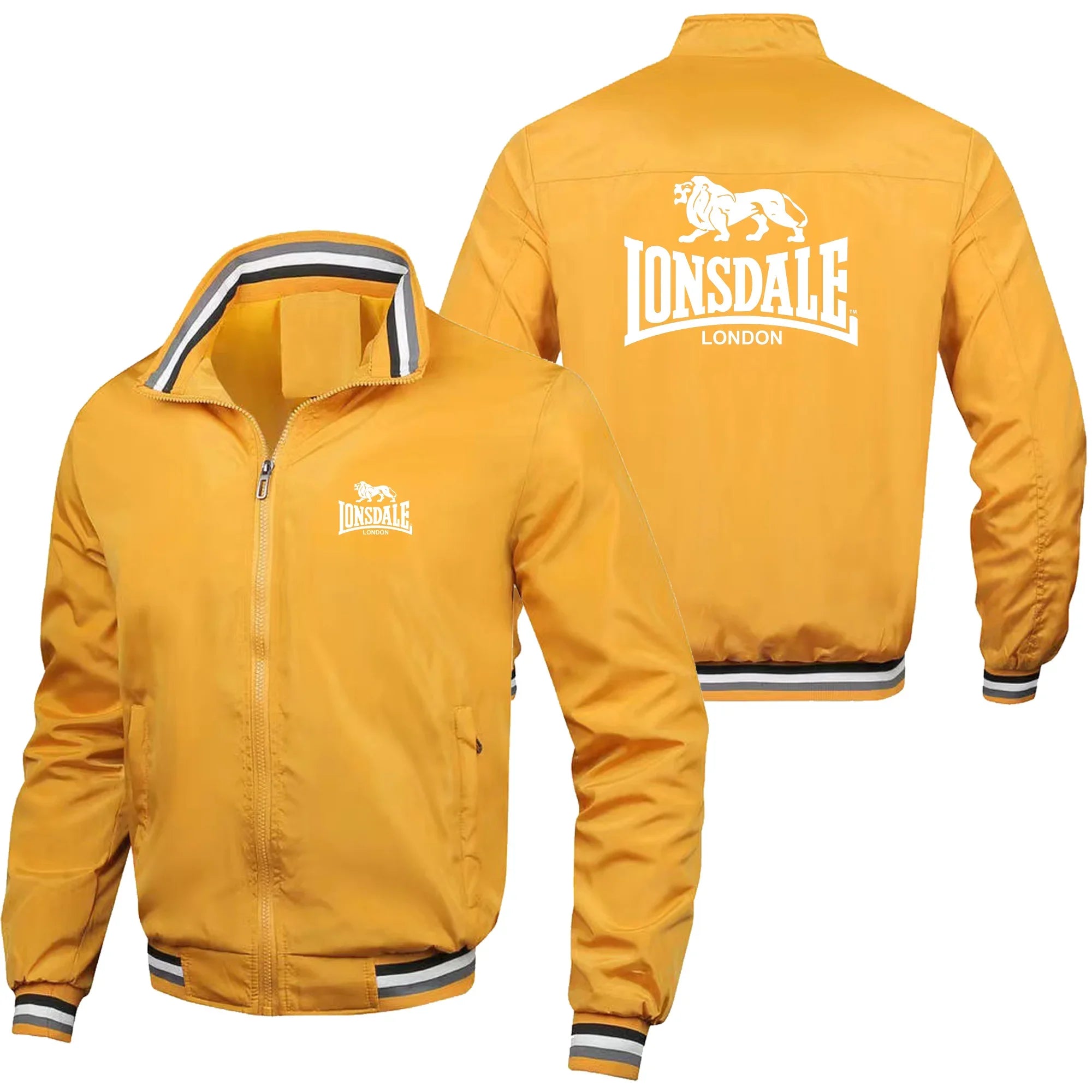 Men's Stand Collar Windproof Zipper Jacket – Outdoor Leisure Street Coat