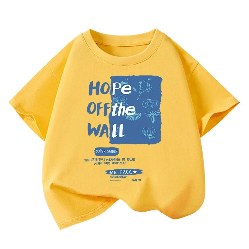 Boys Car Cartoon Short Sleeve T-Shirt – Loose Casual Cotton Kids Tee