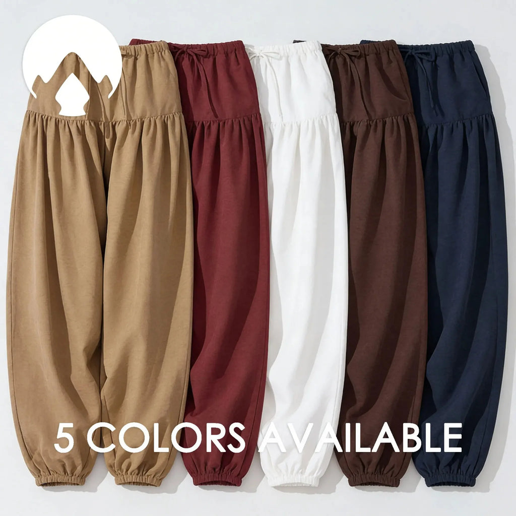 Women's High Waist Drawstring Yoga Boho Harem Pants – Loose Balloon Sweatpants with Pockets