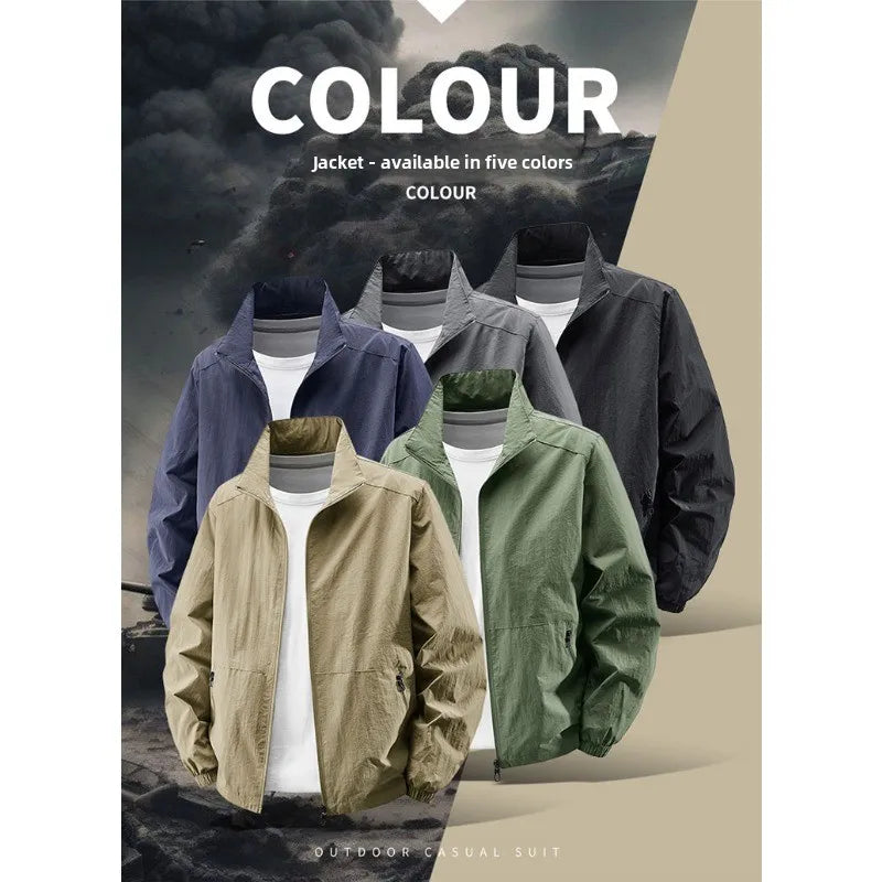 Men's UV Resistant Cycling Windproof Jacket – Breathable Spring Autumn Coat