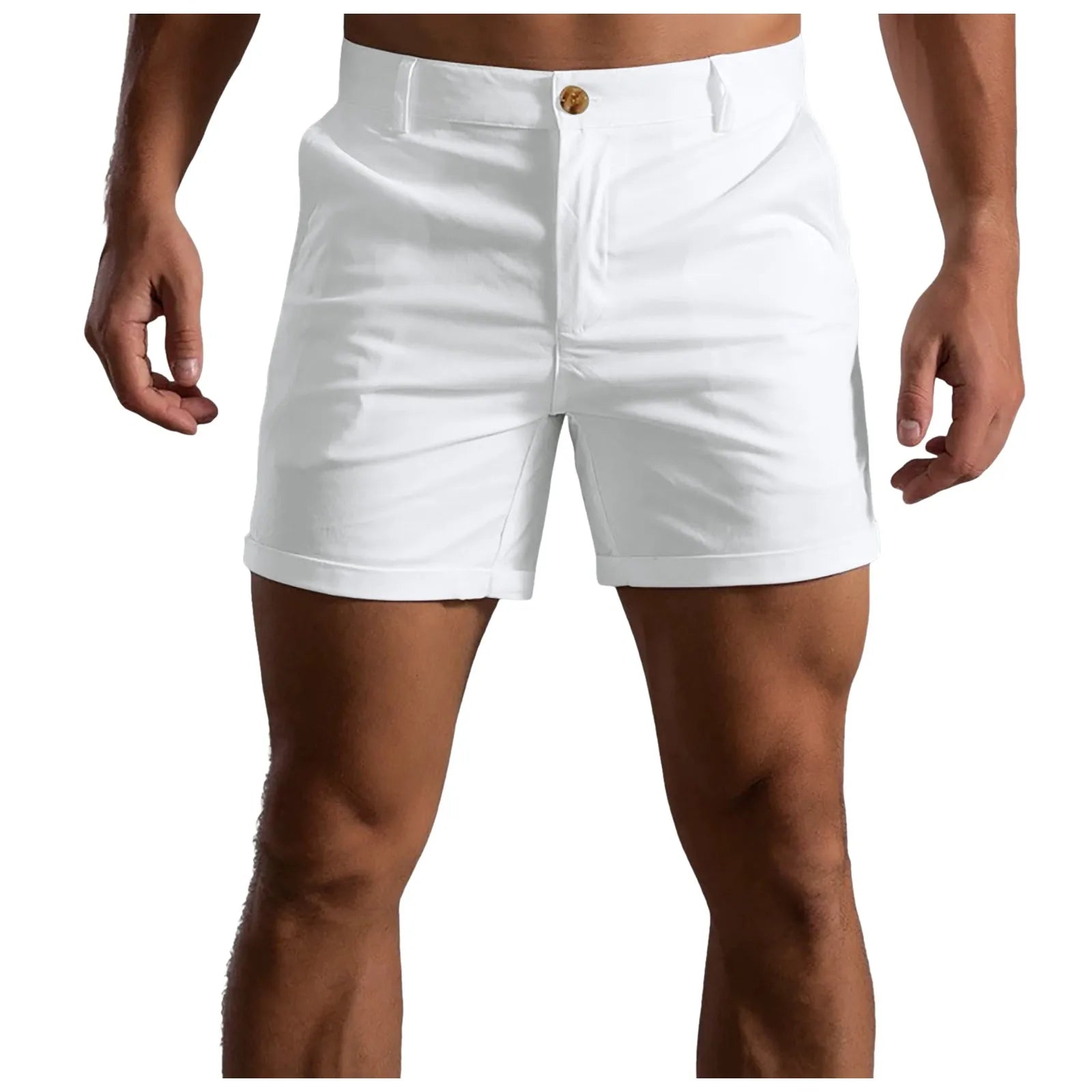 Summer Cotton Solid Color Shorts Men High Quality Casual Business Social Elastic Waist Men Shorts Hombre Half Pants Beach Shorts