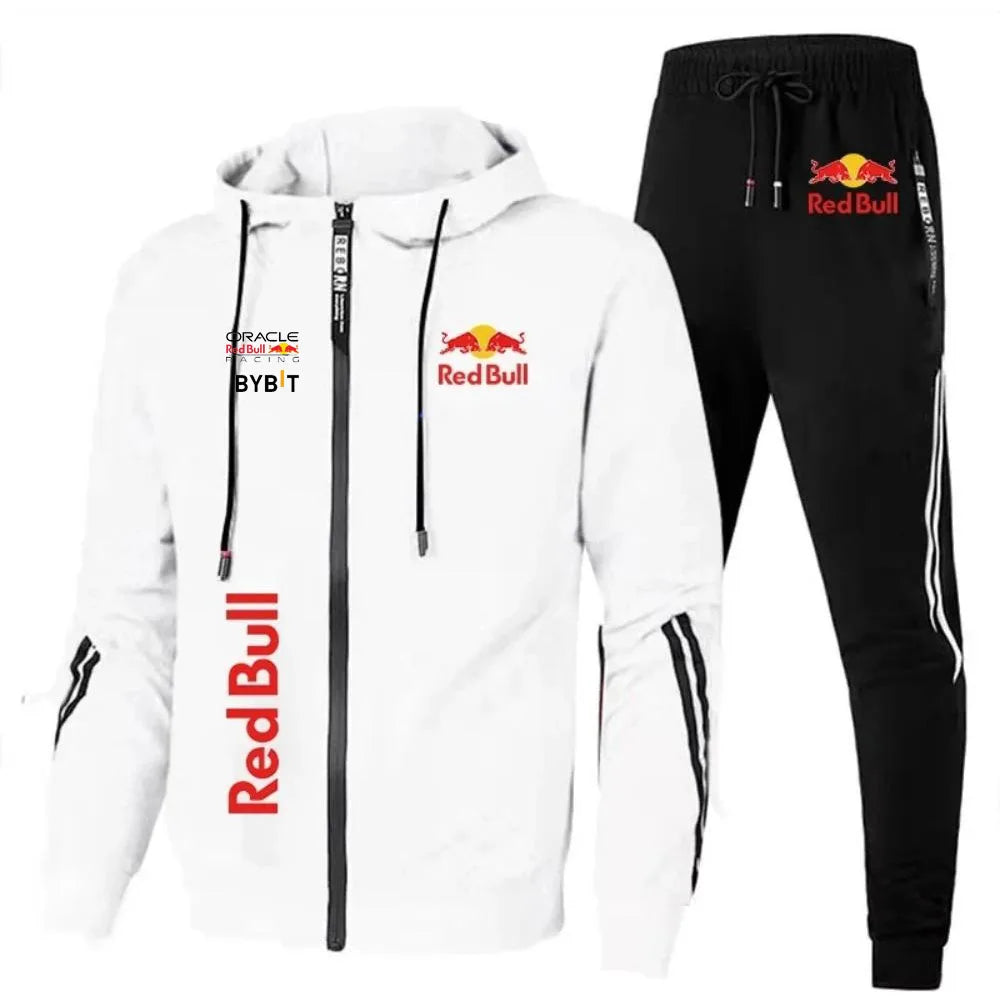 2025 Red Bull Logo Men's Hoodie Casual Set New Red Bull Printed Jacket Men's Fashion Simple Hoodie Stormtrooper Coat New