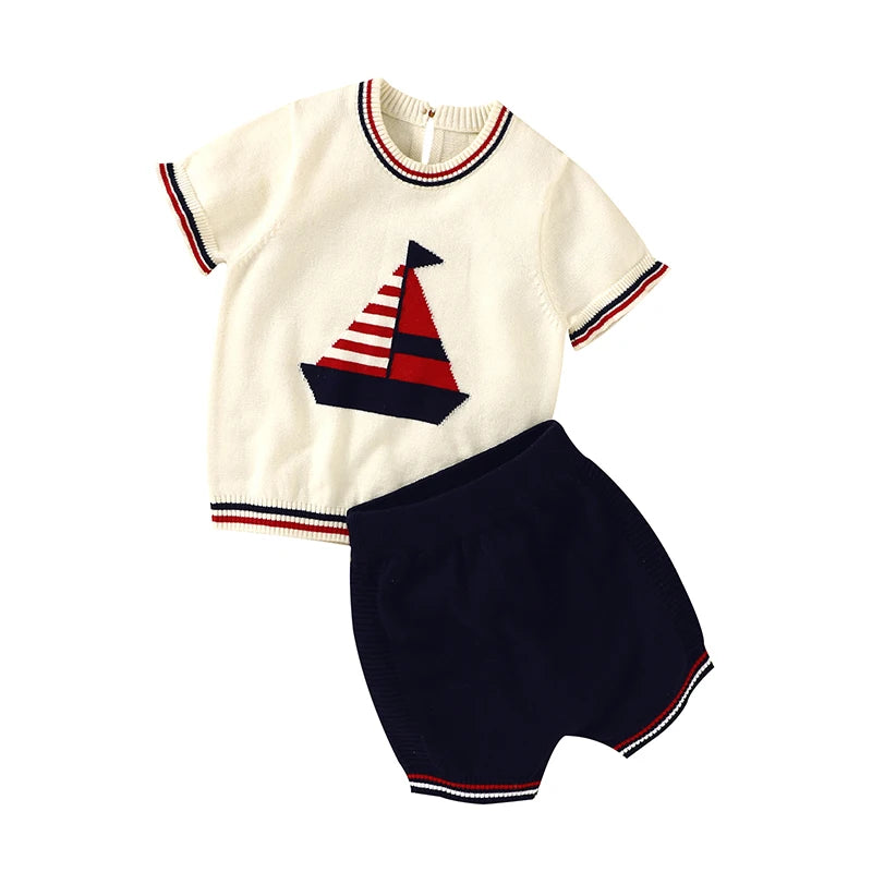 Short Sleeve Super Soft Tops With Short Pants Baby Two Pieces Clothing Sets Lovely Toddler Tops And Bottoms Infant  Seperates