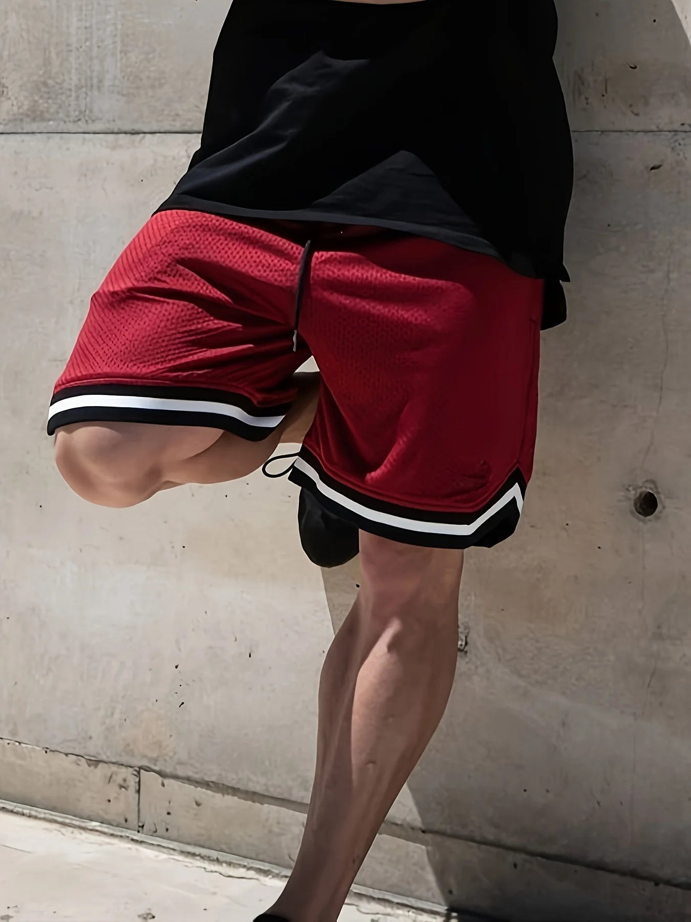 Men Shorts Breathable Mesh Knee Length Jogger Basketball Casual Workout Shorts for Men Short Pants