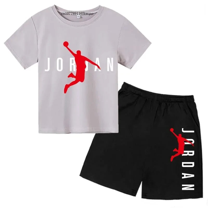Kids Fashion 2-Piece Outfit Set – Casual T-Shirt & Shorts for Boys & Girls Ages 2–13