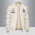 Men's Lightweight Multi-Pocket Varsity Bomber Jacket – Full Zip Casual Windbreaker