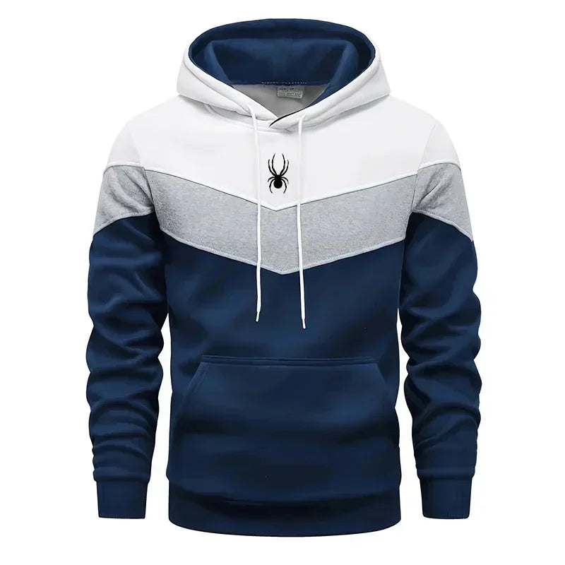 Men's Tricolor Hoodie & Jogging Pants Tracksuit – Casual Sports 2-Piece Set