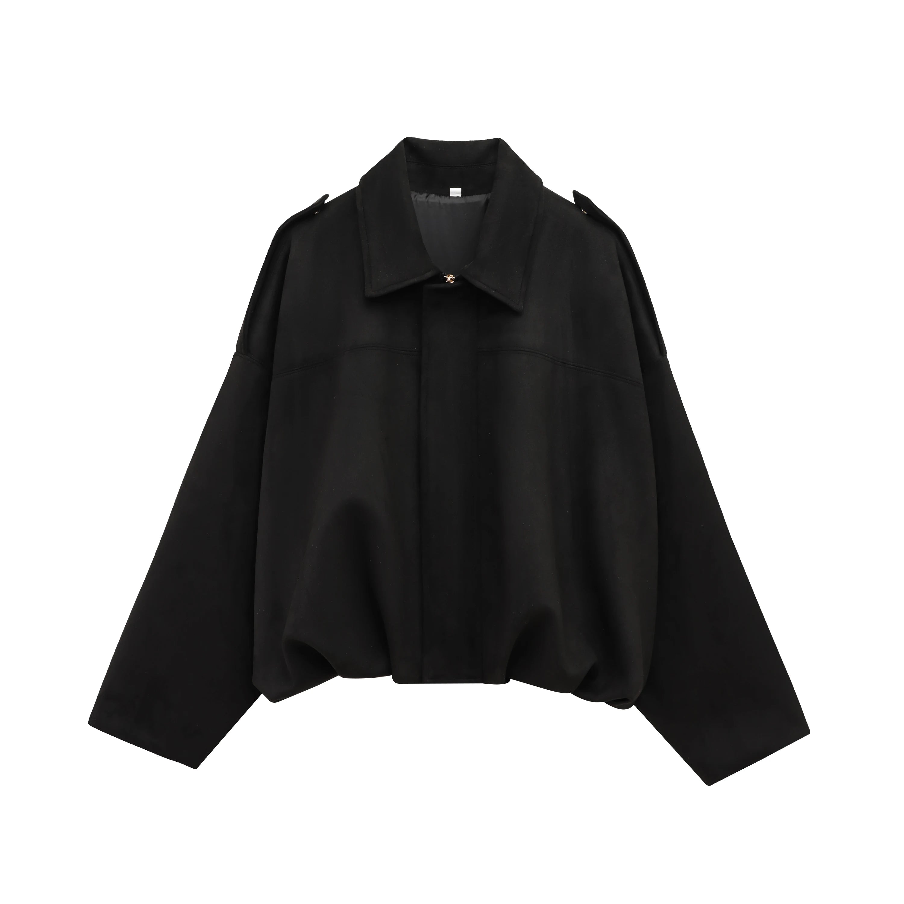 Women's Suede Bomber Motorcycle Jacket – Loose Casual Lapel Zipper Vintage Coat