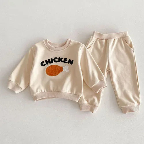 2025 New Spring 0-4Yrs Infant Baby Girls Clothing Set Long Sleeved Cotton Embroidery Pullover+Pants Toddler Baby Clothes Suit