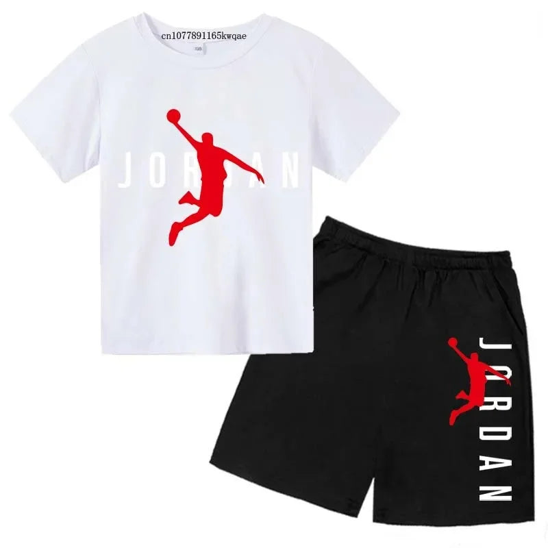 Kids Fashion 2-Piece Outfit Set – Casual T-Shirt & Shorts for Boys & Girls Ages 2–13