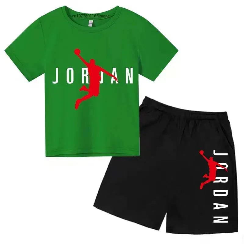 Kids Fashion 2-Piece Outfit Set – Casual T-Shirt & Shorts for Boys & Girls Ages 2–13