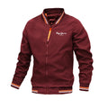 Men's Slim Fit Black Bomber Jacket – High Quality Casual Baseball Coat
