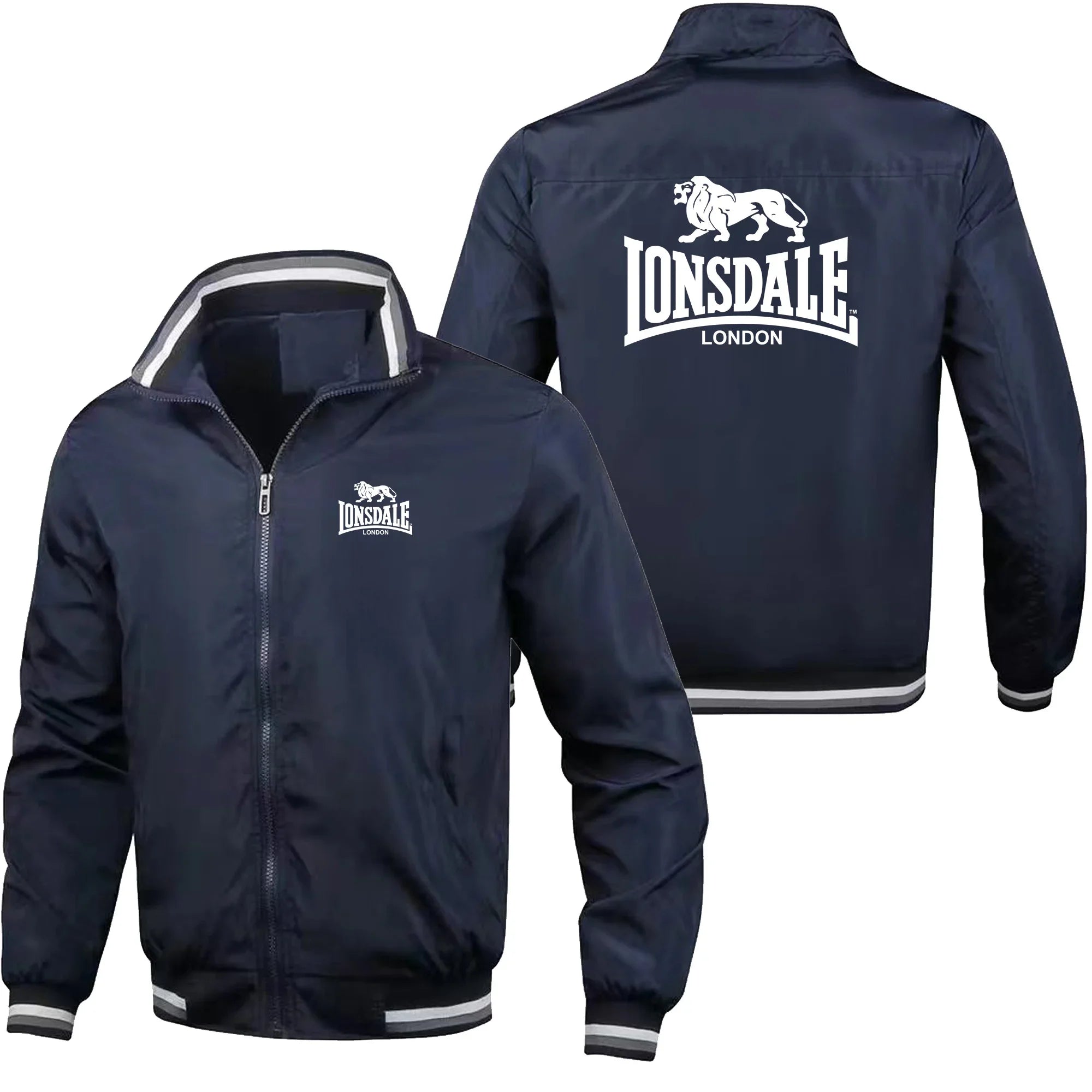 Men's Stand Collar Windproof Zipper Jacket – Outdoor Leisure Street Coat