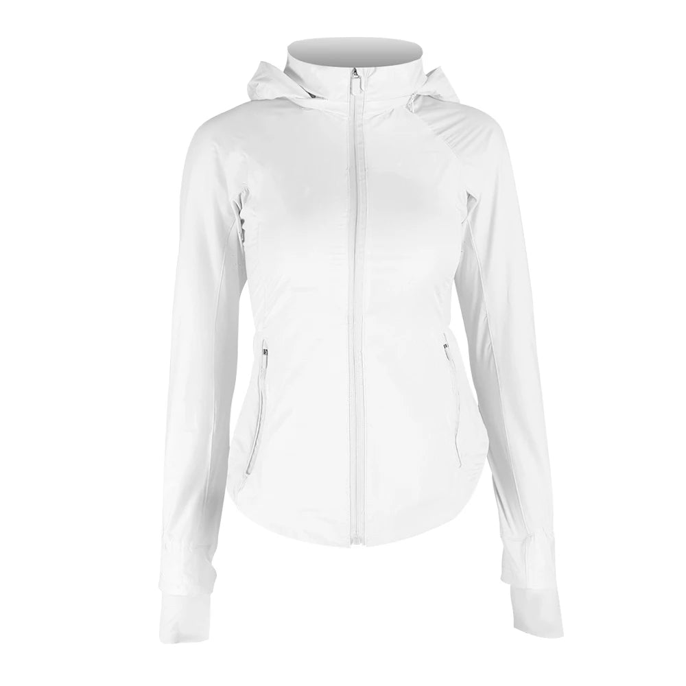 LULU FLORA Women's Slim Fit UPF 100+ UV Protection Jacket - Breathable Stand Collar Casual Sun Shield Top
