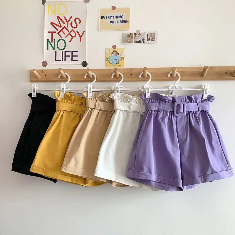 Summer Clothes for Girls Candy Color Kids Cotton Shorts for Girls Summer Casual Wear Thin Breathable Outdoor Sports Pants