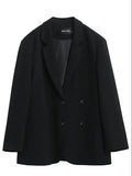 CHIC VEN Women's Blazer Korean Casual Solid Long Sleeve Coats All-match Office Lady Elegant Fashion Clothing Spring Autumn 2026