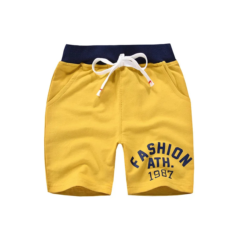 TUONXYE Children Boys Shorts Solid Color Teenager and Belt Pants Toddler Leisure Cotton Knitting Sport Beach Clothing
