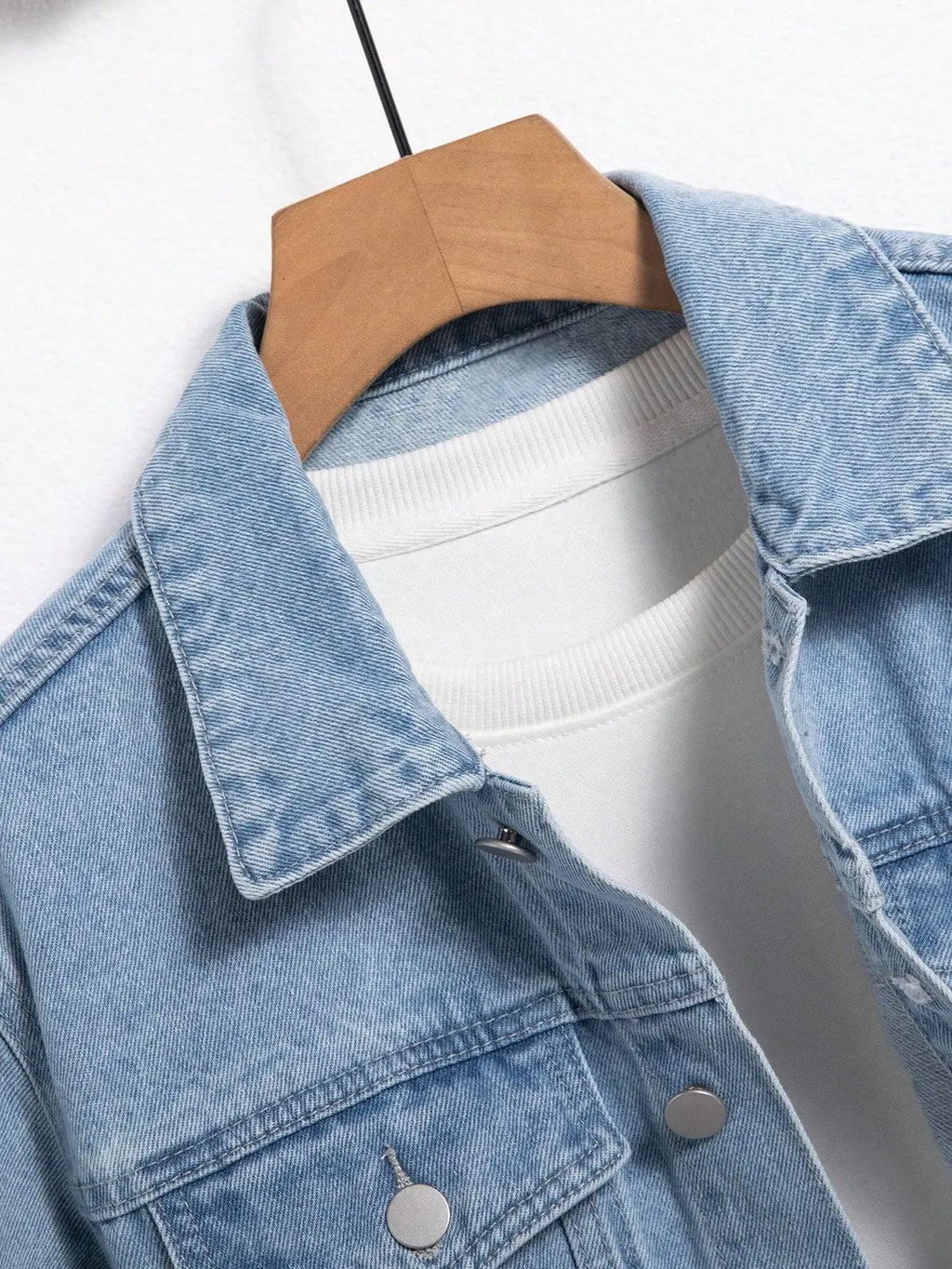 Men's Blue Denim Jacket – Casual Daily Wear Spring Autumn Coat