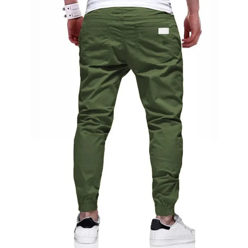 Slim Men Pants sport Joggers trousers Men Solid Color Straight Pants thin Woven Sweatpants men casual Trousers
