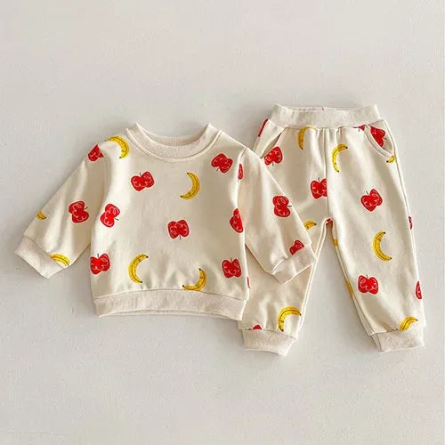 2025 New Spring 0-4Yrs Infant Baby Girls Clothing Set Long Sleeved Cotton Embroidery Pullover+Pants Toddler Baby Clothes Suit