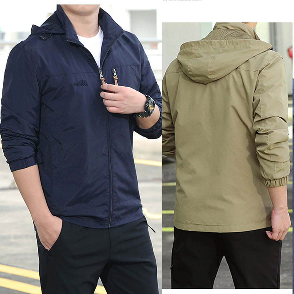 Men's Tactical Waterproof Hooded Military Jacket – Outdoor Sports Climbing Coat