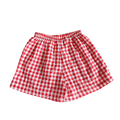 Stylish Korean 2025 New Toddler Plaid Baby Girls' Summer Shorts Breathable Comfortable Cool Boys Summer Beach Shorts
