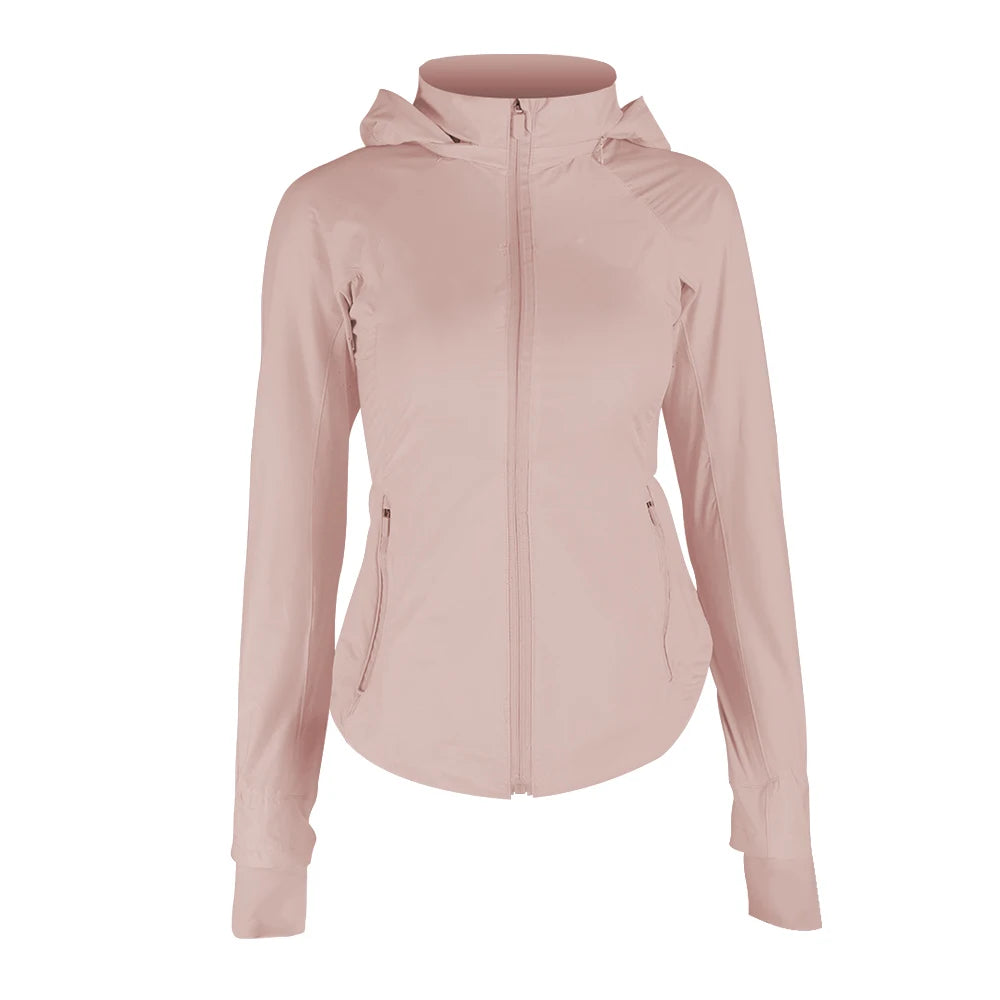 LULU FLORA Women's Slim Fit UPF 100+ UV Protection Jacket - Breathable Stand Collar Casual Sun Shield Top