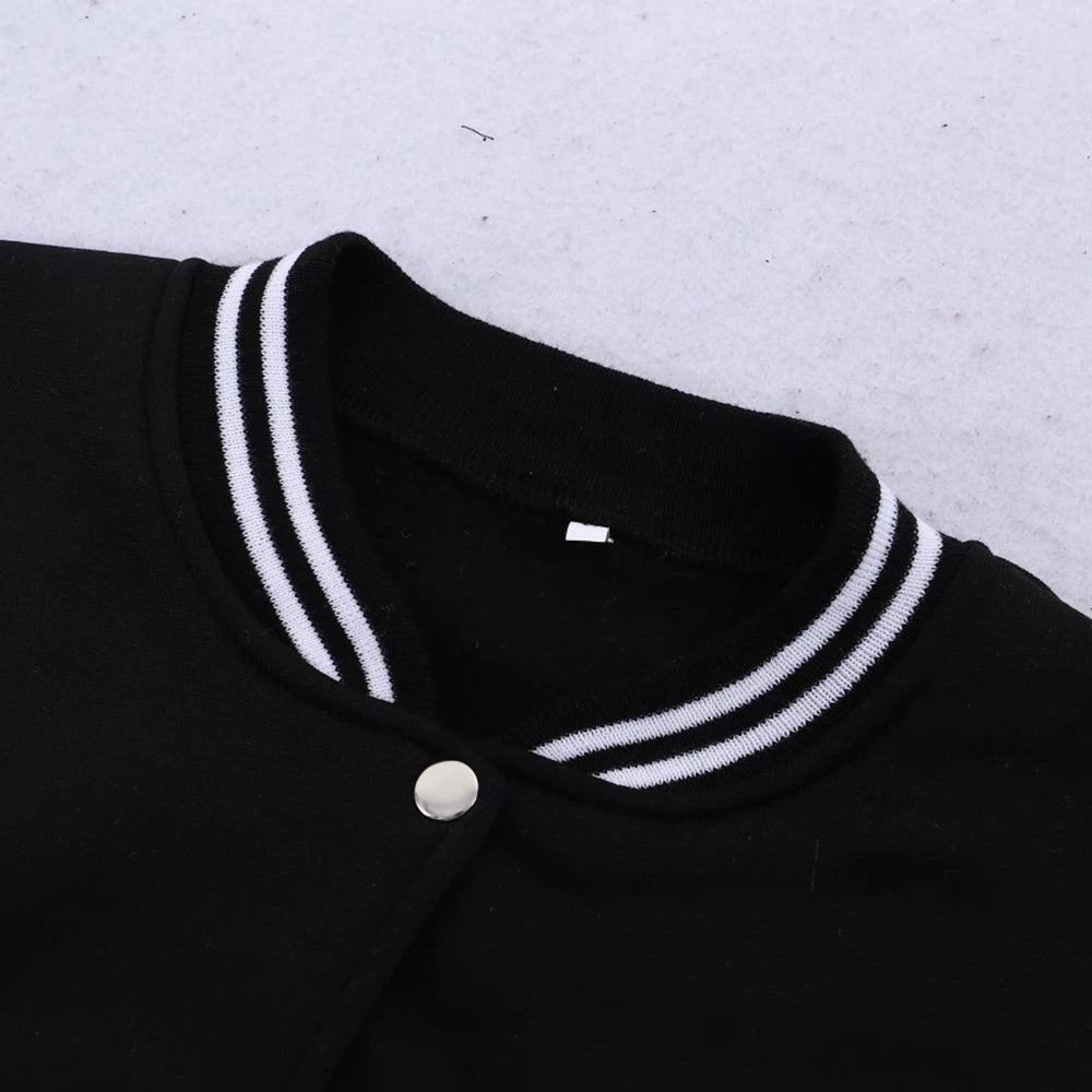 Men's LA Art Letter Baseball Jersey Jacket – Soft Loose Sports Casual Coat